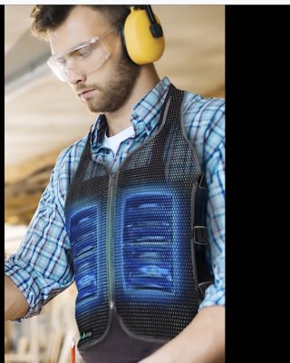 Image showing  Frosty Mesh Ice Vest with Replacement Ice Packs