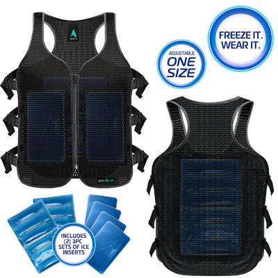 Image showing 6 th AlphaCool Frosty Mesh Ice Vest with Replacement Ice Packs