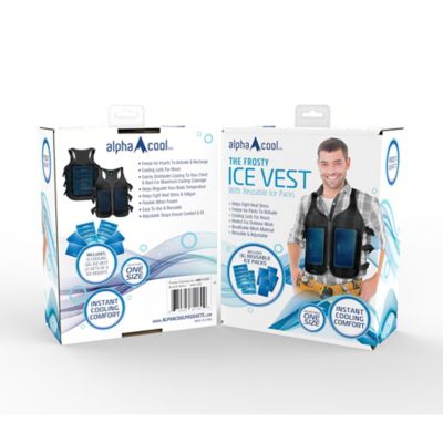 Image showing 9 th AlphaCool Frosty Mesh Ice Vest with Replacement Ice Packs