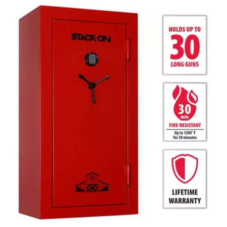 Stack-On 30 Pistol 14.18 cu ft Fireproof Electronic Lock/Key Gun Safe Gun Safes