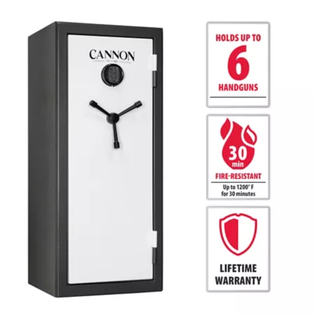 Cannon Classic 6-Gun Electronic/Key Safe Fire Resistant 47" H Gun Safes