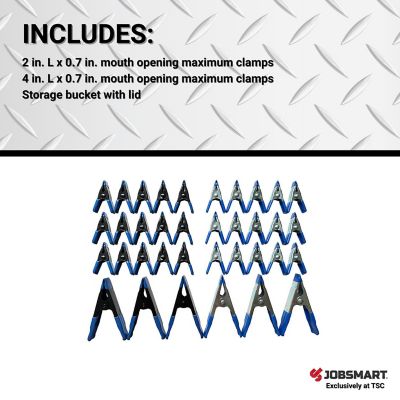 Image showing  Assorted Spring Clamp Set, 36-Pack