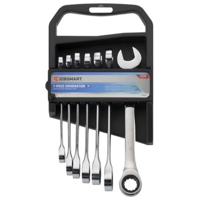 JobSmart 7 pc. Metric Combination Ratcheting Wrench Set