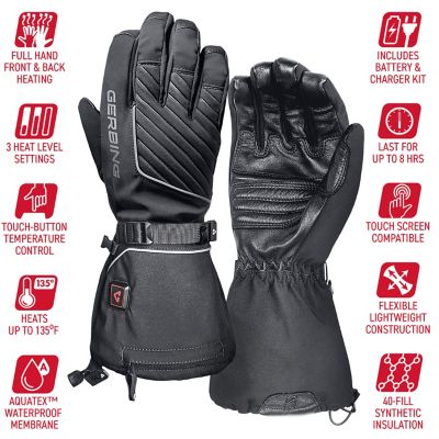 Image showing  Men's Polyester 7V Battery Heated Atlas Ultra-Flex Winter Gloves, 1-Pair