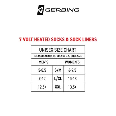 Image showing 6 th Gerbing Men's 7V Battery Heated Wool Boot Socks, 1-Pair