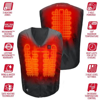 Image showing 5 th Gerbing Men's 7V Battery Heated Vest Liner