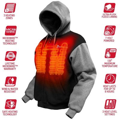 Image showing 2 th Gerbing Unisex 7V Battery Heated Hoodie Sweatshirt