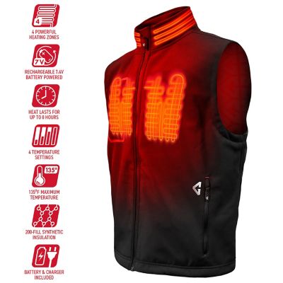Image showing  Men's 7V Battery Heated Torrid Softshell Vest