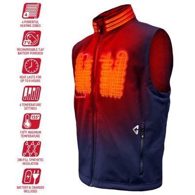 Image showing  Men's 7V Battery Heated Torrid Softshell Vest