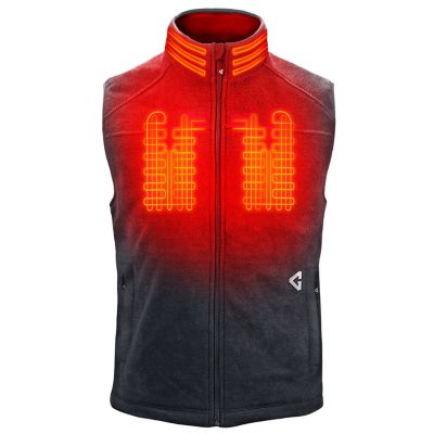 Gerbing 7V Battery Heated Thermite Fleece Vest Keep your torso toasty with this incredible heated vest! The Gerbing 7V Men’s Thermite Fleece Heated Vest 2