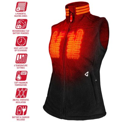 Image showing  Women's 7V Battery Heated Thermite Fleece Vest 2.0