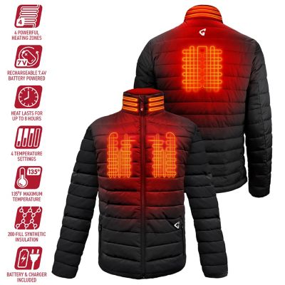 Image showing 5 th Gerbing Men's 7V Battery Heated Khione Puffer Jacket 2.0