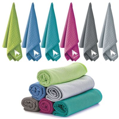 Image showing 7 th AlphaCool Mesh Instant Cooling Towels, 13 in. x 32 in., 2-Pack, Blue