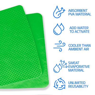 Image showing  PVA Instant Cooling Towel (2-Pack), Green
