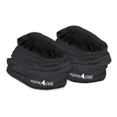 AlphaCool Cooling Neck Gaiter, Black (2 Pack)