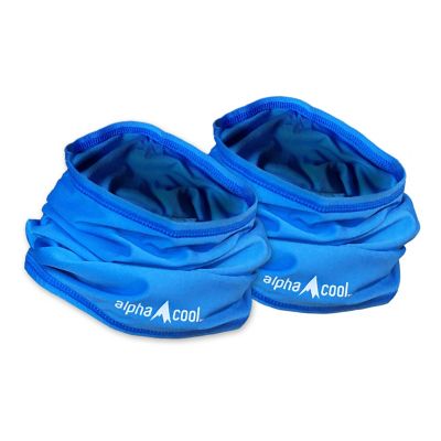 AlphaCool Cooling Neck Gaiter, Blue (2 Pack)