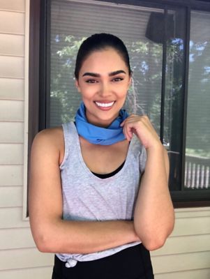 Image showing 8 th AlphaCool Cooling Neck Gaiter, Grey, 2-Pack