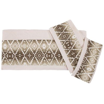 Paseo Road by HiEnd Accents Chalet Aztec Towel Set, 3 Piece, 2 Moq