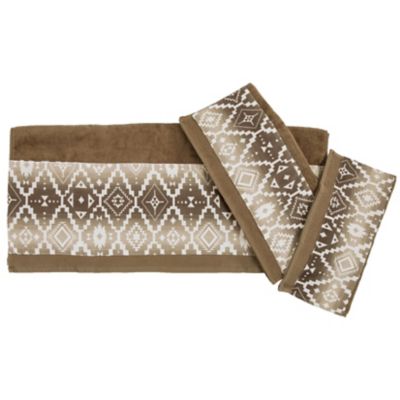 Paseo Road by HiEnd Accents Chalet Aztec Towel Set, 3 Piece, 2 Moq