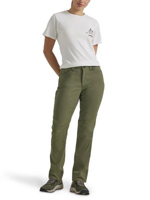 Wrangler Women's Slim Fit Mid-Rise ATG Utility Pants, LA110BK