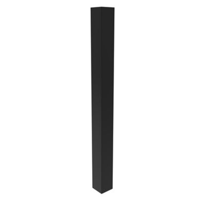 Fortress Building Products Estate 6 in. x 6 in. x 10 ft. Gloss Black Steel Post (4-Pack)