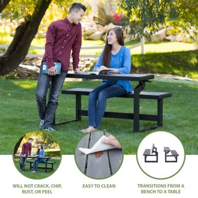 Image showing  55 in. Convertible Bench, Harbor Gray