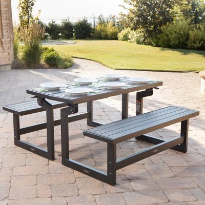 Image showing 5 th Lifetime 55 in. Convertible Bench, Harbor Gray