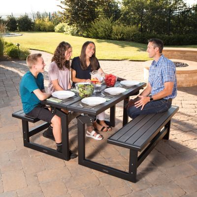 Image showing 7 th Lifetime 55 in. Convertible Bench, Harbor Gray