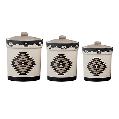 Paseo Road by HiEnd Accents Chalet Aztec Canister Set, 3 Piece