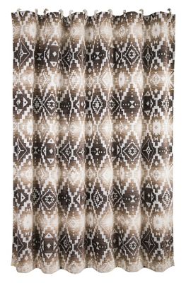 Paseo Road by HiEnd Accents Chalet Aztec Shower Curtain, 72 in. x 72 in., 1 Piece