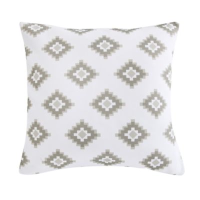 Paseo Road by HiEnd Accents Chalet Aztec Indoor/Outdoor Pillow, 20 in. x 20 in., Taupe, 1 Piece