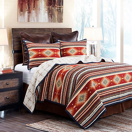 Paseo Road by HiEnd Accents Del Sol Reversible Quilt Set, 3 Piece