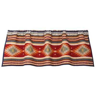 Paseo Road by HiEnd Accents Del Sol Aztec Design Valance, 18 in. x 56 in., 1 Piece