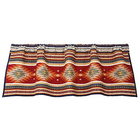 Paseo Road by HiEnd Accents Del Sol Aztec Design Valance, 18 in. x 56 in., 1 Piece