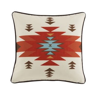 Paseo Road by HiEnd Accents Del Sol Indoor/Outdoor Pillow, 20 in. x 20 in., Red, 1 Piece