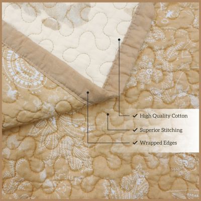 Image showing  Elsa Cowhide Reversible Quilt Set, 3 pc.
