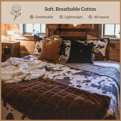 Image showing  Elsa Cowhide Reversible Quilt Set, 3 pc.