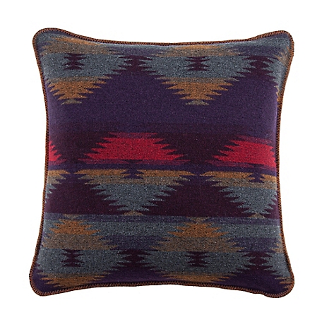 Paseo Road by HiEnd Accents Gila Wool Blend Square Pillow, 22 in. x 22 in., 1 Piece