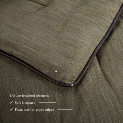 Image showing 7 th Paseo Road by HiEnd Accents Highland Lodge Olive Brown Comforter Set, 4 pc. or 5 pc. Rustic Cabin Lodge Bedding