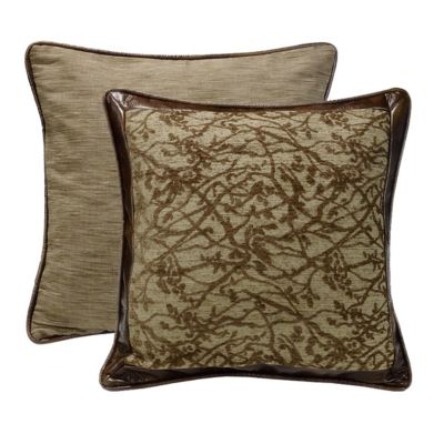 Paseo Road by HiEnd Accents Highland Lodge Branches Motif Reversible Euro Sham, 27 in. x 27 in., 1 Piece