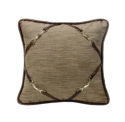 Paseo Road by HiEnd Accents Highland Lodge Buckle Cornered Throw Pillow, 18 in. x 18 in., 1 Piece