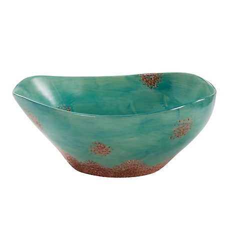Paseo Road by HiEnd Accents Patina Turquoise Ceramic Serving Bowl, 1 Piece