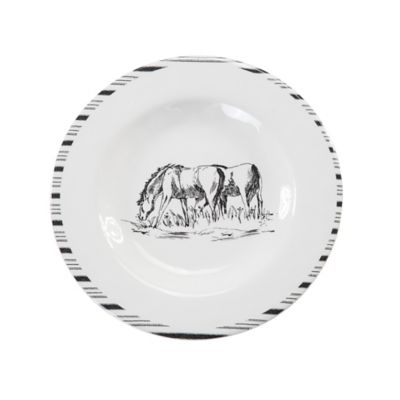Paseo Road by HiEnd Accents Ranch Life Melamine Salad Plate Set, 4PC