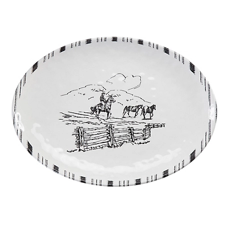 Paseo Road by HiEnd Accents Ranch Life Melamine Serving Platter, 1PC