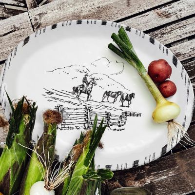 Image showing  Ranch Life Melamine Serving Platter, 1PC