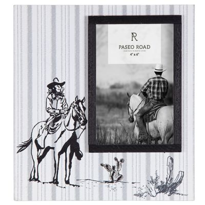 Paseo Road by HiEnd Accents Ranch Life Picture Frame, 4 x 6 in., Cowgirl