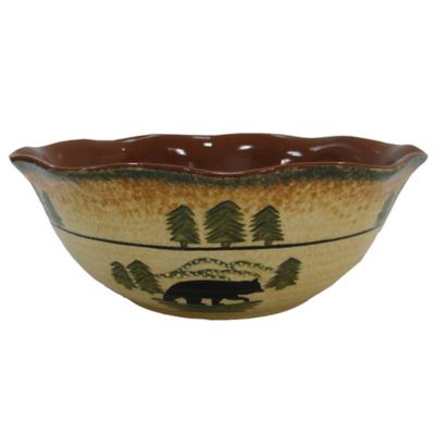 Paseo Road by HiEnd Accents Rustic Bear Ceramic Serving Bowl, 1 Piece