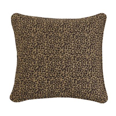 Paseo Road by HiEnd Accents San Angelo Leopard Chenille Euro Sham, 27 in. x 27 in.