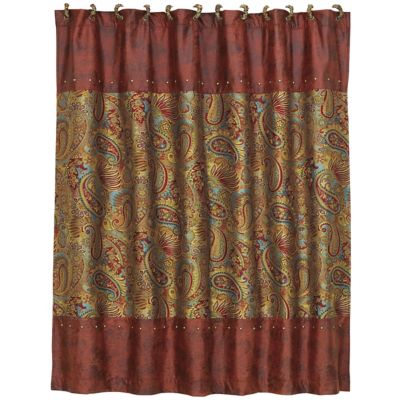 Paseo Road by HiEnd Accents San Angelo Paisley Shower Curtain, 72 in. x 72 in., 1 Piece