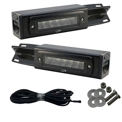 Race Sport Lighting 2017-Current Ford F250-F450 Super Duty Hitch Bar Reverse Heavy Duty Bolt-On Kit Blacked Out, FHDHB17UP